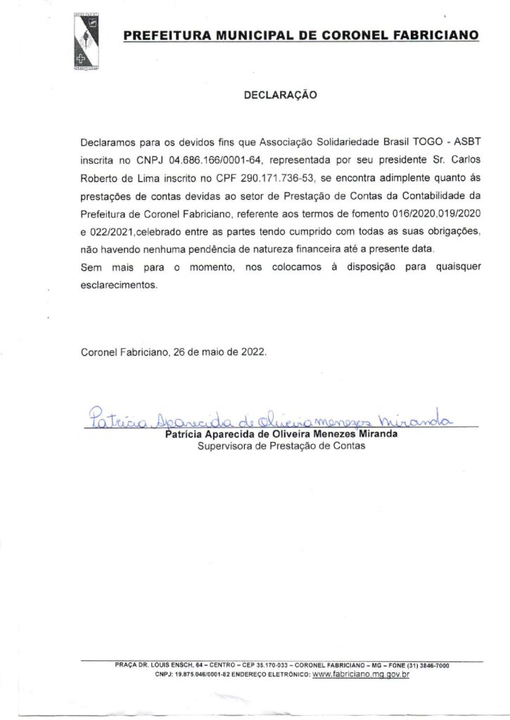 thumbnail of Declaração Prest Contas TF 016-2020 , TF 019-2020,TF 022-2021